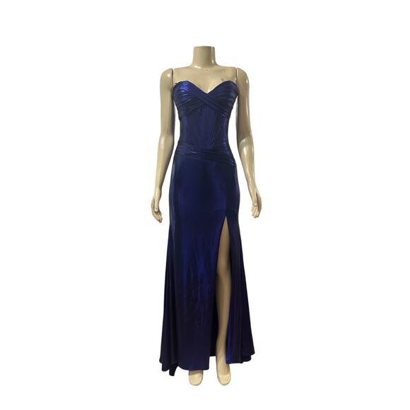 Sherri Hill Womens Strapless Off Shoulder Dress Size 6 Prom Cocktail Pageant - Picture 1 of 13